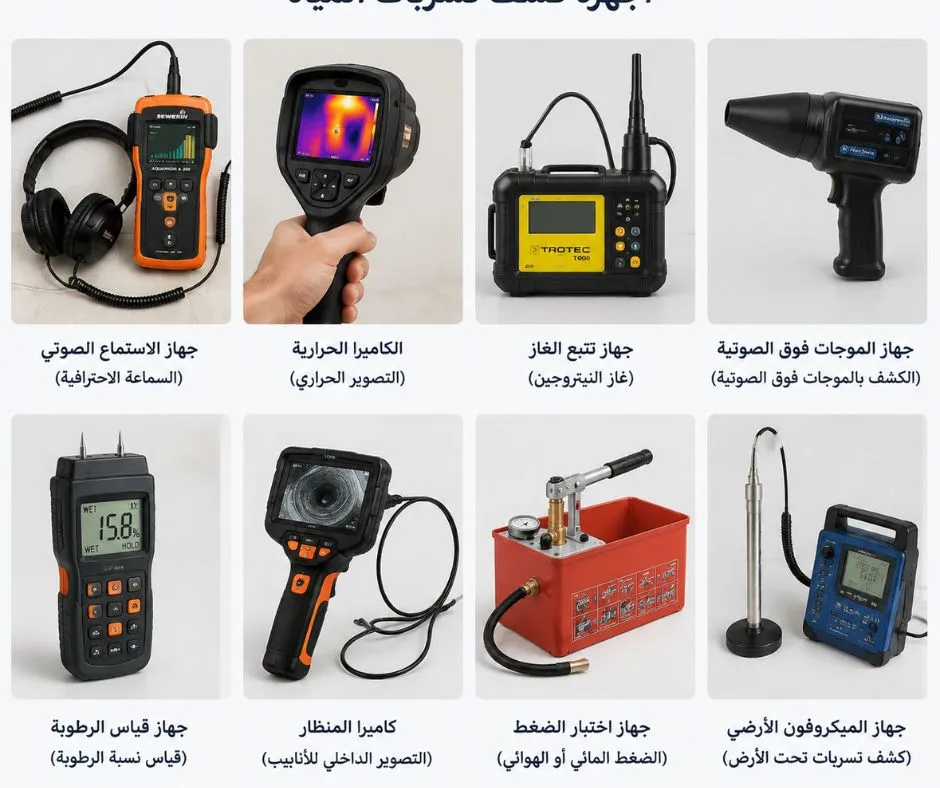 أجهزة كشف تسربات المياه